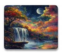 Mouse Mat 340 x 280 x 3mm, Gaming Mouse Pad Fall, Optimised for Gaming Sensors, Moderate Surface Friction, Improved Precision and Speed, Non-Slip Mousepad for Computers, Laptop, Landscape (2) c0-700