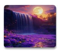 Mouse Mat 340 x 280 x 3mm, Gaming Mouse Pad Fall, Optimised for Gaming Sensors, Moderate Surface Friction, Improved Precision and Speed, Mousepad with Stitched Edge for Computers, Laptop, Moon c0-702