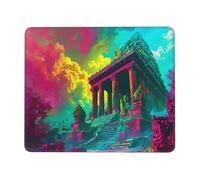 Mouse Mat 340 x 280mm, Gaming Mouse Pad Pantheon Of The Gods Small Mousepad Portable Non-Slip Base Washable Compact Mousemat, Keyboard Mats home Office Accessories Office Decor for Wome F-884