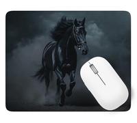 Mouse Mat 360 x 300 x 3 mm Gaming Mouse Pad Horse Keyboard Mat Waterproof with Non-Slip Rubber Base, Mousemat with Stitched Edges, Animal Mousepad for Christmas Decor, Laptop, Office, Home p1j-76