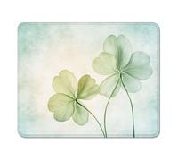 mouse mat 360 x 300 x 3 mm Gaming Mouse Pad with Non-Slip Rubber Base and Smooth Surface, Portable, Compatible with Laser and Optical Mice, Mouse Pad for Home Office Work, Green & Plant XS#607