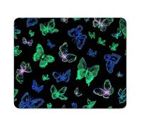 mouse mat 360 x 300 x 3 mm Gaming Mouse Pad with Non-Slip Rubber Base and Smooth Surface, Portable, Compatible with Laser and Optical Mice, Mouse Pad for Home Office Work, Colorful & Butterfly XS#719