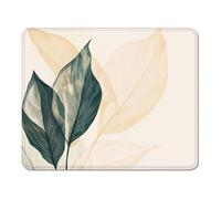 mouse mat 360 x 300 x 3 mm Gaming Mouse Pad with Non-Slip Rubber Base and Smooth Surface, Portable, Compatible with Laser and Optical Mice, Mouse Pad for Home Office Work, Leaf & Modern XS#745