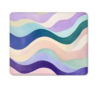 mouse mat 360 x 300 x 3 mm Gaming Mouse Pad with Non-Slip Rubber Base and Smooth Surface, Portable, Compatible with Laser and Optical Mice, Mouse Pad for Home Office Work, Purple & Ripple XS#689