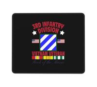 Mouse Mat 3rd ry Division Vietnam Veteran Rock of The Marne Computer Mouse