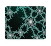 mouse mat 400 x 300 x 3 mm Gaming Mouse Pad with Non-Slip Rubber Base and Smooth Surface, Portable, Compatible with Laser and Optical Mice, Mouse Pad for Home Office Work, Emerald & Abstract XS#53