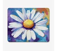 Mouse Mat 400x300mm Gaming Mouse Pad, Purple Design Mousepad with Ultra-Smooth Surface, Anti-Slip Rubber Base & Spill-Resistant, Aesthetic Mouse Pads for Computer,Gamers & Work (Daisy) W-O6161