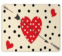 Mouse Mat 420 x 350 x 3 mm, Love Mouse Pad with Stitched Edge, k-1176