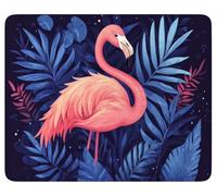 Mouse Mat 420 x 350 x 3 mm, Pink Mouse Pad with Stitched Edge, k-3211 | Keyboard Mousepad Waterproof Flamingos Desk Pad with Anti-Slip Rubber Base, for Gaming Office Accessories, Gifts for Men