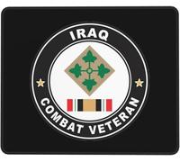 Mouse Mat 4Th Infantry Division Iraqi Combat Veteran Mice Pad Square Mousepads Stitched Edge Mouse Pad For Laptop Gaming Office And Home M
