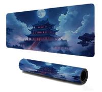 Mouse Mat 700x400, Gaming Mousepad for Speed and Control, Desk Pad Setting Sun Pagoda, Waterproof Soft Smooth Surface, Non-Slip Stitched Edges Rubber Base Mousepad, Laptop Home Office Work Decor S-312