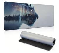 Mouse Mat 700x400mm Large Desk Mat, Landscape Tiger Mousepad 0c0-482 | Mouse Pad with Stitched Edges, Non-Slip Rubber Base, Office Accessories for Desk, Laptop, Home, Office