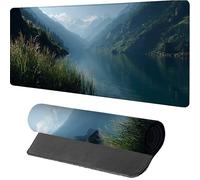 Mouse Mat 700x400x3mm Plant, Gaming Mouse Pad Mountain, Large Desk Mat Non-Slip Rubber Base XXL Mousepad with Stitched Edge, Gaming Accessories, Mousepad Keyboard, for PC Accessories, Laptop, N-7674