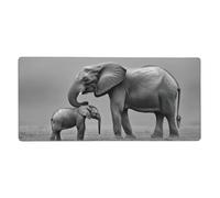 Mouse Mat 800 x 400 mm XXL Animal Gaming Mouse Pad Elephant Desk Mat Large Keyboard Mat，Waterproof，Non-Slip Base，Stitched Edge Mousemat，Improved Precision And Speed for Keyboard and Mouse，Gifts M498