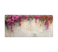 Mouse Mat 800 x 400 mm XXL Spring Gaming Mouse Pad Flower Desk Mat Large Keyboard Mat,Waterproof,Non-Slip Base,Stitched Edge Mousemat,Improved Precision And Speed for Keyboard and Mouse,Gifts M951