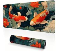 Mouse Mat 800x400x4mm xxL Large Gaming Mousepad Koi Japan 0x0-395 | Desk Mat with Stitched Edges ,Non-Slip Rubber Base, Large Gaming Mouse Pad for Desk, Laptop, Home, Office