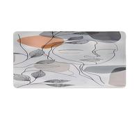 Mouse Mat 900 x 400 x 3mm Large Gaming Mouse Pad with Stitched Edges, Non-Slip Base, XXL Extended Large Size Gaming Mousepad, Keyboard Desk Pad with Water Resist Surface, (Simplicity Abstraction) S584