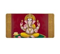 Mouse Mat 900 x 400 x 3mm Large Gaming Mouse Pad with Stitched Edges, with Non-Slip Base, XXL Extended Large Size Gaming Mousepad, Keyboard Desk Pad with Water Resist Surface, (Hindu God) S-972