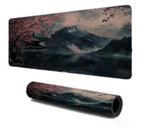 Mouse Mat 900x500, Gaming Mousepad for Speed and Control, Desk Pad Mountain Pagoda, Waterproof Smooth Surface, Non-Slip Stitched Edges Rubber Base Mousepad, Home Office Work Decor for PC Laptop S-400