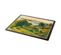 MOUSE MAT - A View from Langmoor Gardens, Lyme Regis - Vintage Art Style