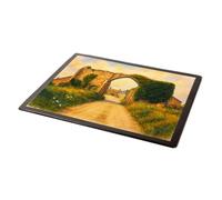 MOUSE MAT - Abbey Gateway, Bacton-on-Sea - Vintage Art Style