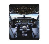Mouse Mat Airplane Cockpit Professional Mouse Pad Portable Mousepad For Computer Laptop Studying 25X30cm
