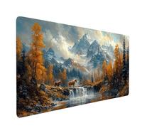 Mouse Mat Angel Gaming Mousepad Large 40" x 16" x 0.12, Desk Mat for Wireless Mouse Keyboard Laptop, Waterproof Mousemat Eros Stitched Edges Non-Slip Rubber Base for Office Gaming Desk model-1648