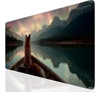 Mouse Mat Animal 1000x400x3mm Washable Large Mouse Pad Green, Desk Mat Non-Slip Rubber Base Stitched Edge-Smooth Cloth Surface, Waterproof Laptop Desk Pad for Office, Work, MacBook, PC, Home UK-3799