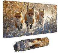 Mouse Mat Animal Mouse Pad 600 x 300 x 3 mm Large Gaming Mousepad,2025 New Desk Protector Mat with Anti-Slip Base,Waterproof&Durable Mousemat, Office Desk Accessories for Men (60x30cm Winter)-dd1207