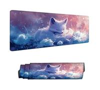 Mouse Mat Animal Mouse Pad Large 120 x 40 cm XXL Mousepad with Stitched Edges and Non-Slip Rubber Base Keyboard Desk Pad, Improves Speed and Precision Gaming Mousemat Fox for Home Office Decor H-11190