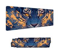 Mouse Mat Animal Mouse Pad Large 150 x 80 cm XXL Mousepad with Stitched Edges and Non-Slip Rubber Base Keyboard Desk Pad, Improves Speed and Precision Gaming Mousemat Tiger, Home Office Decor H-1066