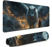 Mouse Mat Animal Mouse Pad Large 500 x 250 x 3 MM XXL Mousepad with Stitched Edges and Non-Slip Rubber Base, Keyboard Mousemat Angel Desk Pad, for Gaming Office Decor Accessories, Gifts for Men C-1066