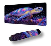Mouse Mat Animal Mouse Pad Large 70 x 40 cm XXL Waterproof Desk Matt with Non-Slip Rubber Base, Extended Comfortable Gaming Mousemat Sea Turtles Keyboard Mat, for Gaming Office Desk Decor Gifts S-7843