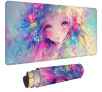 Mouse Mat Anime Mouse Pad 1000 x 500 x 3 mm Large Gaming Mousepad,2025 New Desk Protector Mat with Anti-Slip Base,Waterproof&Durable Mousemat, Office Desk Accessories for Men (100x50cm Girl)-dd243