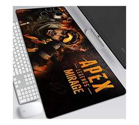 Mouse Mat Apex Legend XXL Anime Mouse Pad, Speed Gaming Mouse Mat, Extra Large 900 x 400 x 3mm, Water-Resistant Mousepad with Non-Slip Rubber Base,Smooth Cloth Surface for computer PC, E