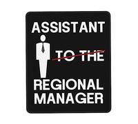 Mouse Mat Assistant To The Regional Manager Anti-Slip Rubber Base Gaming Mousepad Wear Resistant Desk Pad For Home Computer Office 25X30Cm