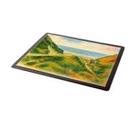 MOUSE MAT - Ballyre looking out to Sea, Kirk Michael - Vintage Art Style