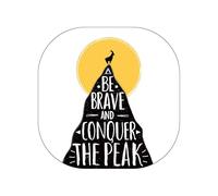 Mouse Mat, Be Brave, 18cm x 18cm