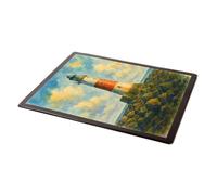 MOUSE MAT - Beachy Head Lighthouse, Eastbourne (b) - Vintage Art Style
