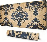 Mouse Mat Beige 1000x500x3mm Large Desk Mat As a desktop decoration S-757 | Grey Mouse pad XXL, Desk Mat with Non Slip Base and Stitched Edge for Gaming, Desk Accessories, Office Decor, Smooth Glide.