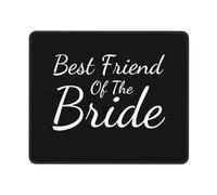 Mouse Mat Best Friend Of The Bride Mouse Pad Non-Slip Mice Pad Square Mousepads For Laptop Computers Office And Home S