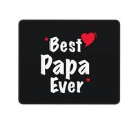 Mouse Mat Best. Papa. Ever Mousepads Stitched Edge Mousepad Non-Slip Mice Pad For Computers Office And Home Laptop L