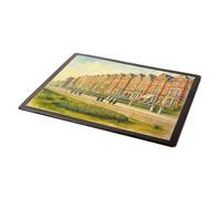 MOUSE MAT - Bexhill-on-Sea. Marine Mansions - Vintage Art Style
