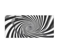 Mouse Mat Black And White 90 x 40 cm Vortex Large Office Desk Mat G249
