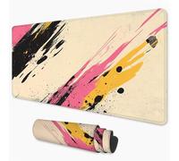 Mouse Mat Black Gaming Mouse Pad xxl 600x400 mm non Slip Desk Mat, Abstract Extended Large Mousepad Waterproof & Stitched Edges Mouse and Keyboard Mat for Home, Office, Gaming Room 24x16 inch 3Y-866