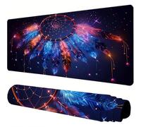 Mouse Mat Black Large Gaming Mouse Pad 36x20x0.12inch Mousepad Dreamcatcher Desk Mat Extended Waterproof con Non-Slip Rubber Base Precision and Speed Desk Accessories for Office, Gift for Women J1-260