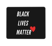 Mouse Mat Black Lives Matter With A Heart Mousepads Waterproof Desk Mat Square Mice Pad For Office And Home Gaming Laptop M