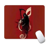 Mouse Mat Black Skull Reaper Music Red Woman Mice Pad Waterproof Mousepad Rubber Base Mouse Pad For Laptop Office And Home Gaming S