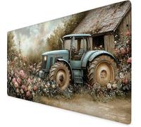 Mouse Mat Blue Mouse Pad Car Gaming Desk Mat Large 800x400x3mm, Non-Slip Rubber Base, Waterproof Surface, Stitched Edges, Pretty Mousepad for Office and Home Laptop, Desk Accessories For Women K7-189