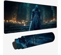 Mouse Mat Blue Mouse Pad Large 47.2x15.7x0.12 XXL Waterproof Desk Matt with Stitched Edges and Non-Slip Rubber Base, Extended Gaming Mousemat Warrior Keyboard Mat for Gaming Office Desk Decor W-1266
